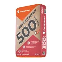 Цемент Евроцемент М500 Д20 ЦЕМ II А-Ш 42,5 Н 50 кг