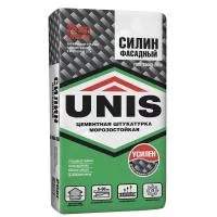 Штукатурка цементная фасадная Unis Силин фасадная 25 кг