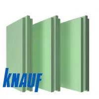Пазогребневая плита Кнауф влагостойкая полнотелая 667x500x100 мм