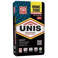 Клей для плитки, керамогранита и камня Unis 2000 (класс С1) 25 кг