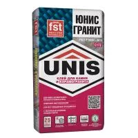 Клей для плитки, керамогранита и камня Unis Гранит серый (класс С1) 25 кг